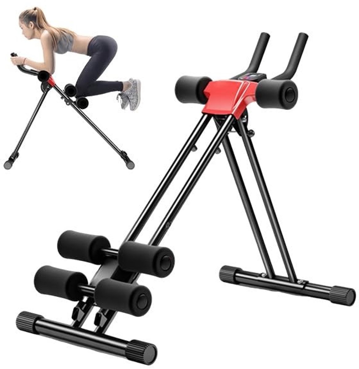 Abdominal Roller - Verstelbare trainer met LCD-monitor