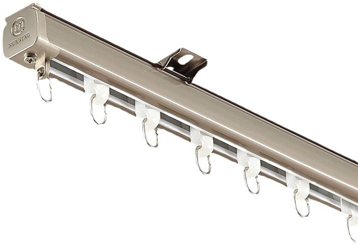 Gordijnrail 200 cm - Robuust Aluminium voor Plafondmontage