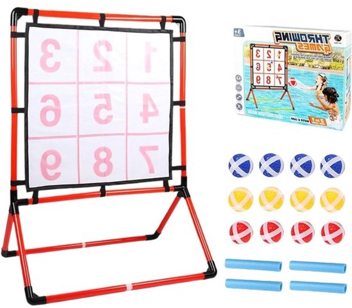 Werpspel met ballen - Outdoor spel - Motorische vaardigheden oefenen - Stabiele en compacte configuratie