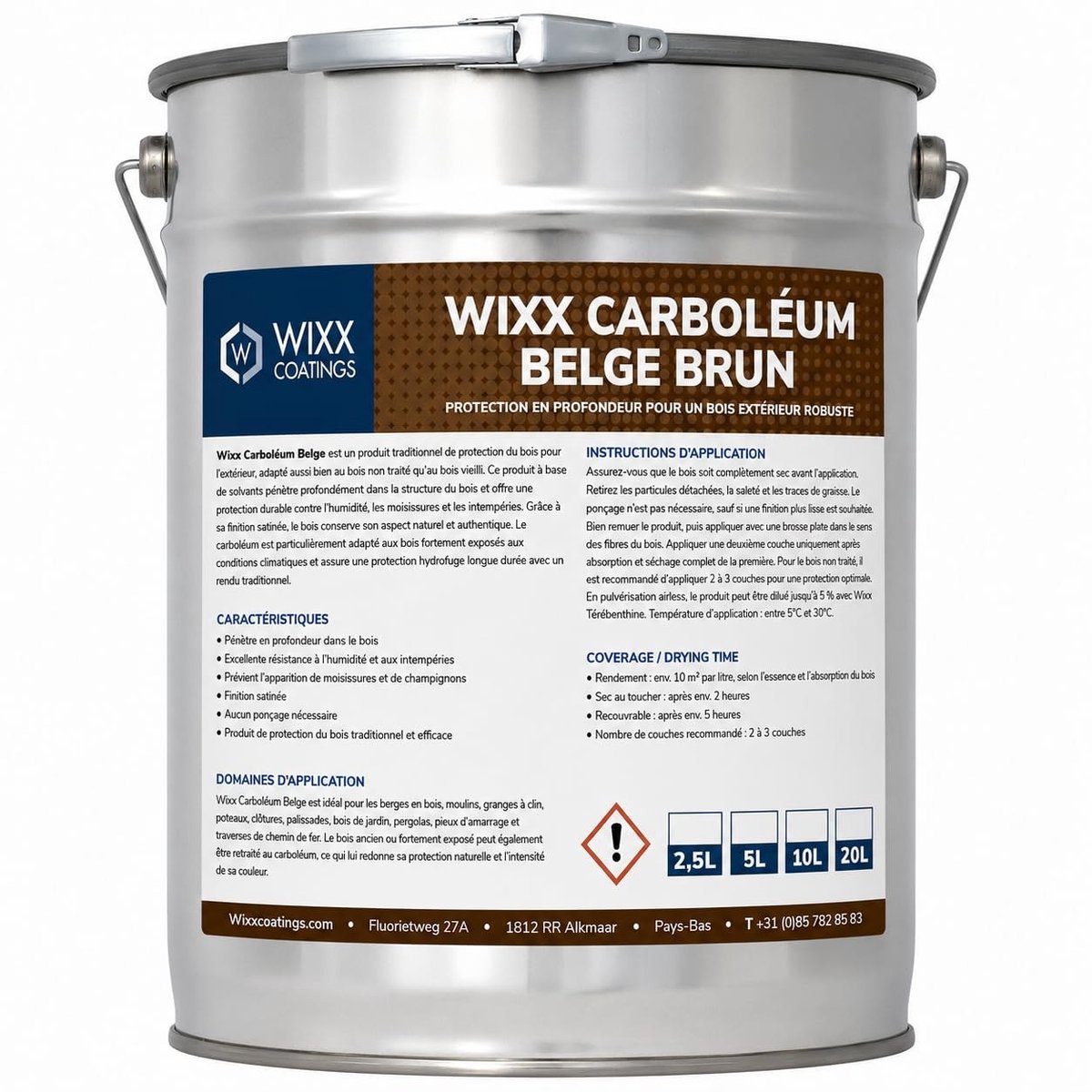 Carboleum Beits - Bruin - 10L
