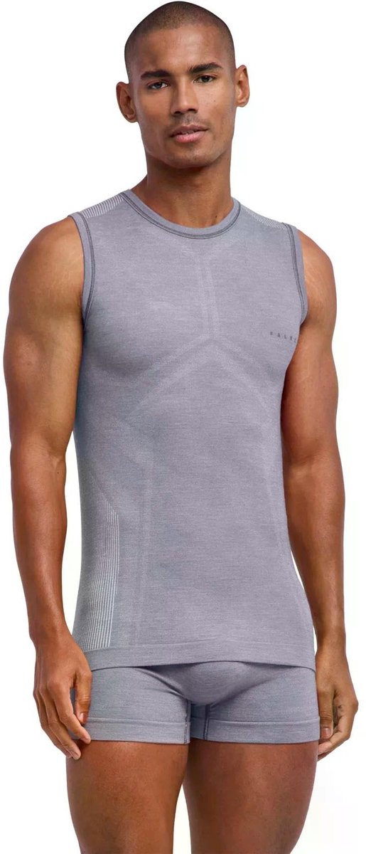 Heren tanktop van functioneel materiaal in grijs