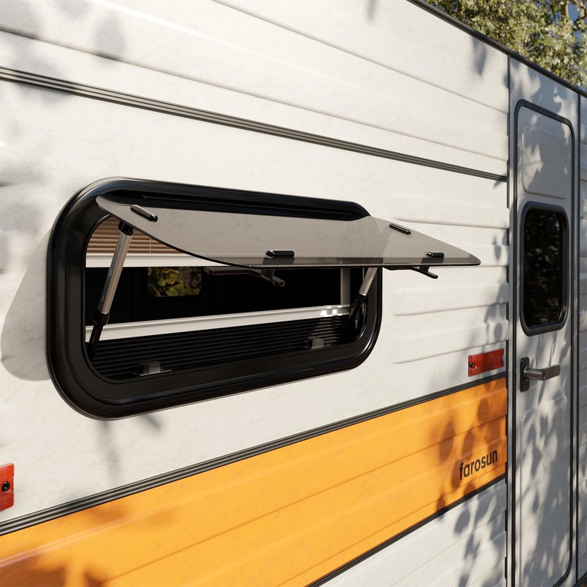 Caravanraam 70 x 30 cm - Met insectenbescherming