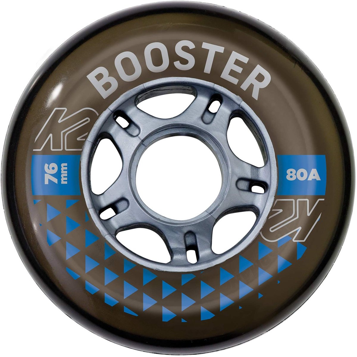 Booster Roller Wielen - 76mm - Zwart - 4 Stuks