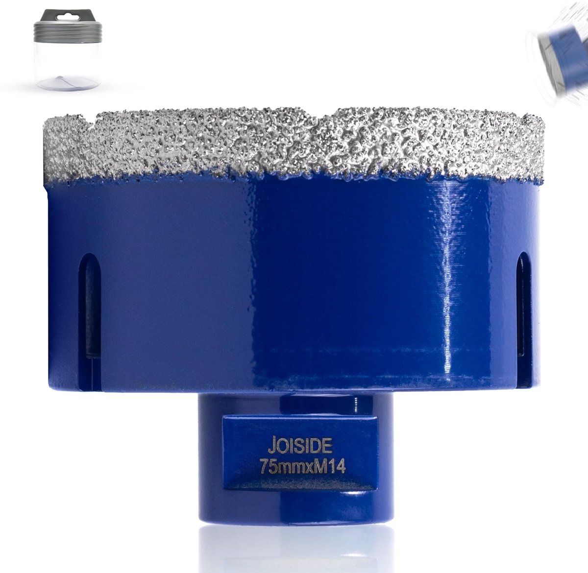 Diamantboor 75mm met M14 Draad - Voor Porselein, Tegels en Natuursteen