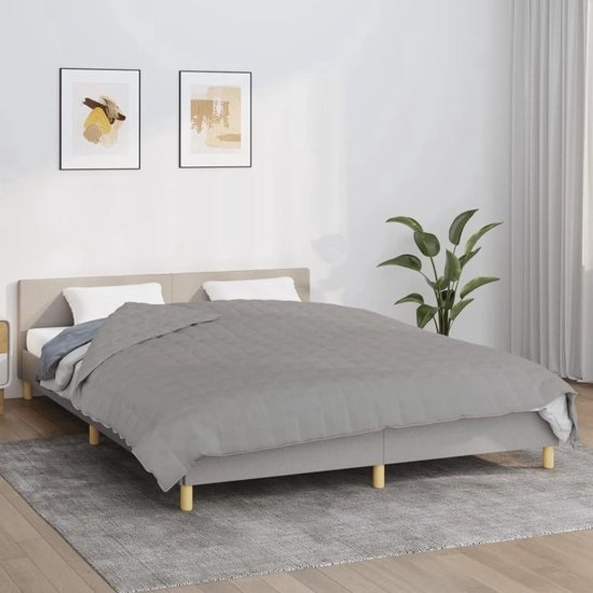 Verzwaringsdeken - Zware Deken - Ontspannen Slapen - Gelijkmatige Gewichtsverdeling - 200 x 200 cm - Grijs