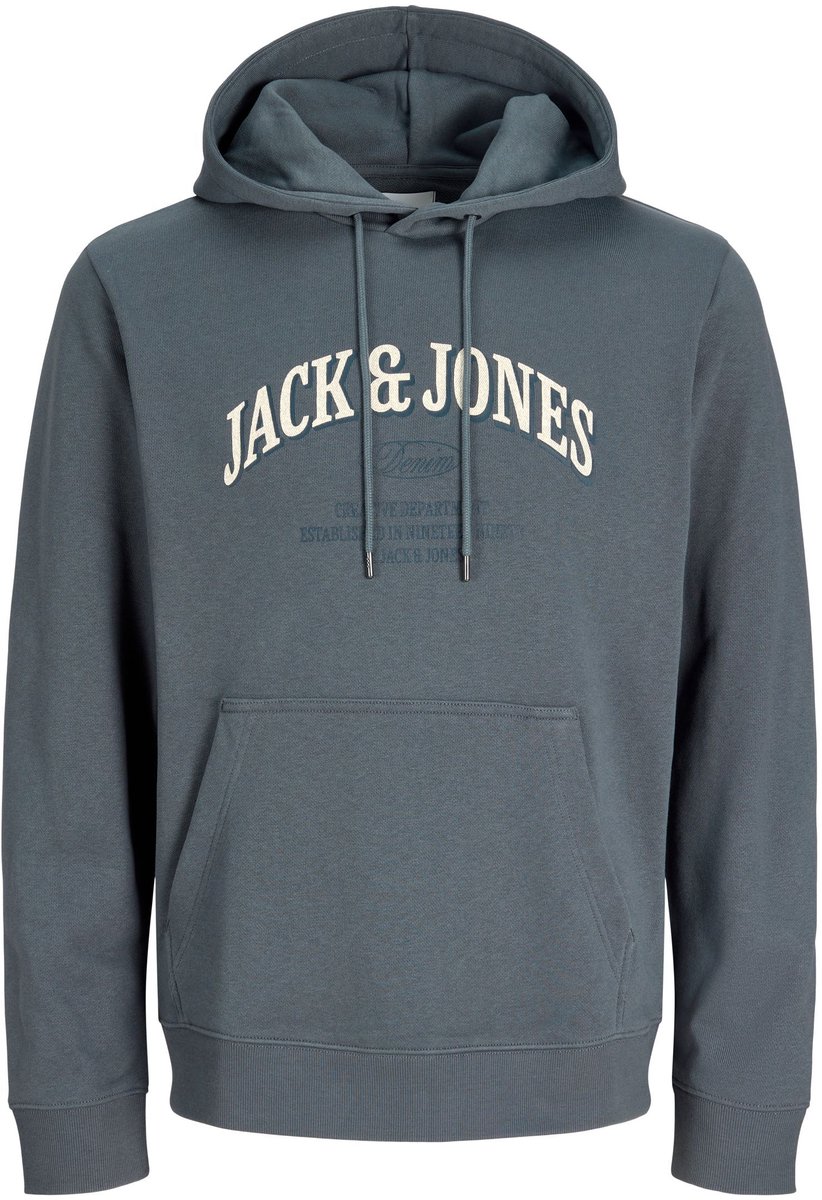 JACK & JONES PLUS - JJEDENVER LOGO SWEAT HOOD SN PLS Heren Trui