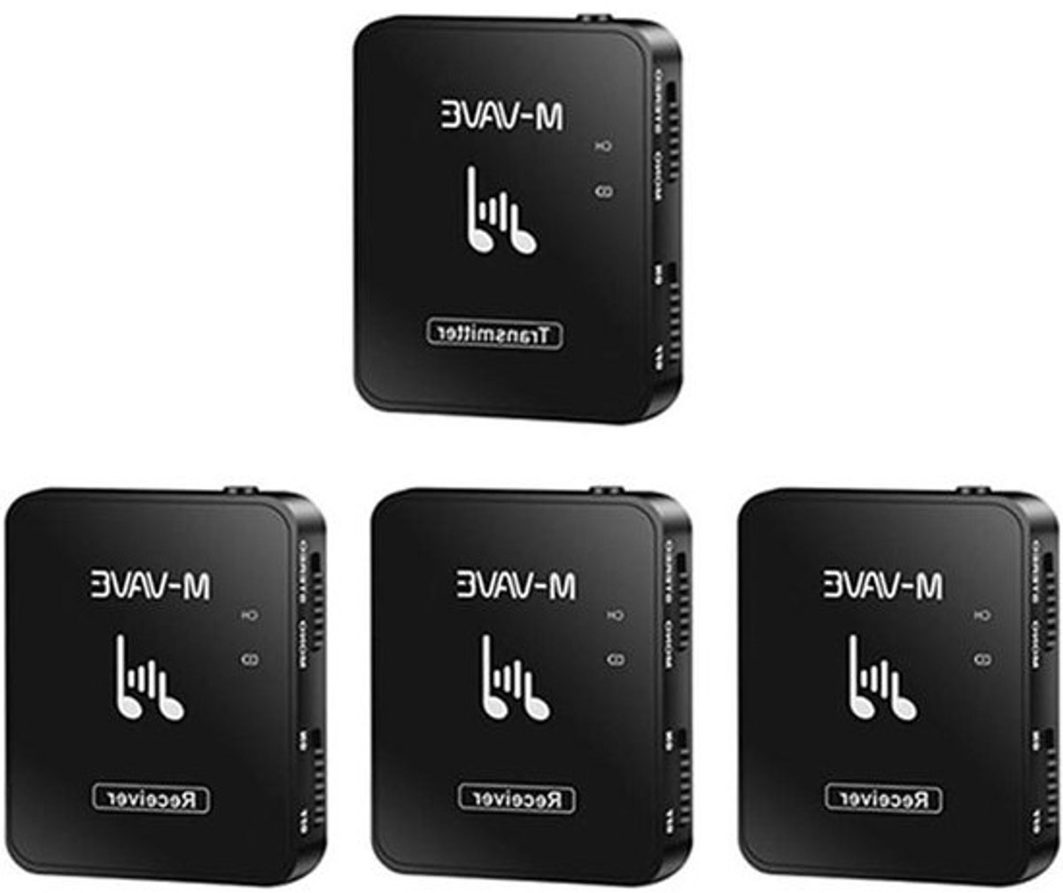 Draadloos In-Ear Monitor Systeem - Oortelefoon Zender Ontvanger - Podium Geluid - 2.4GHz Transmissie - 30 meter bereik - Zwart