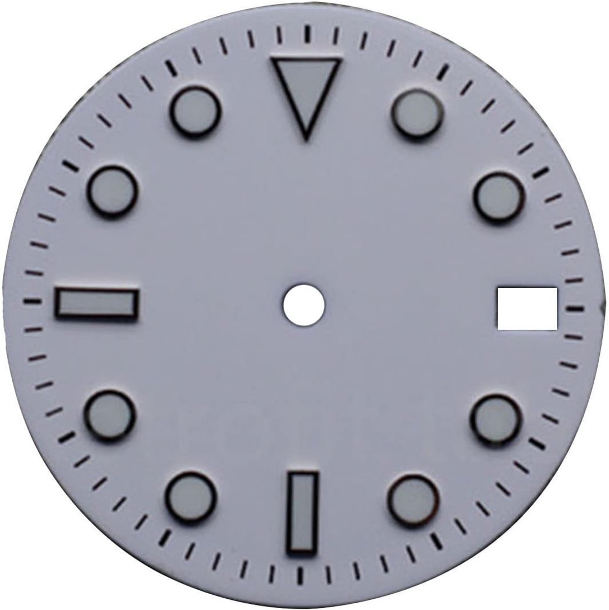 Groene Luminous Horloge Wijzerplaat van 28.5mm met Kalender voor NH35/NH36/4R/6R Beweging Accessoires en Vervangingen