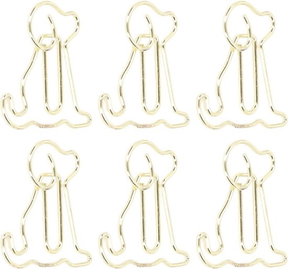 Gouden Paperclips - Document Clips - Papier Organiseren - Roestvrij Metaal - 100 stuks - Goud