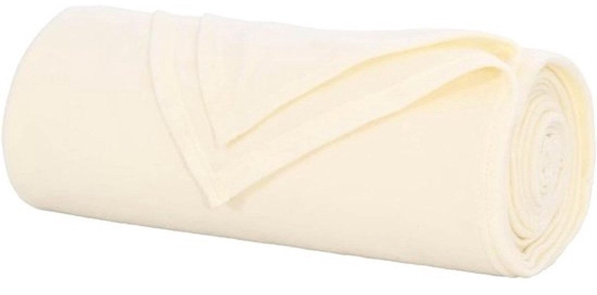 Fleece Woondeken - Sprei Banksprei - Comfort Vergroten - Zacht en Warm - 270 x 240 cm - Crème