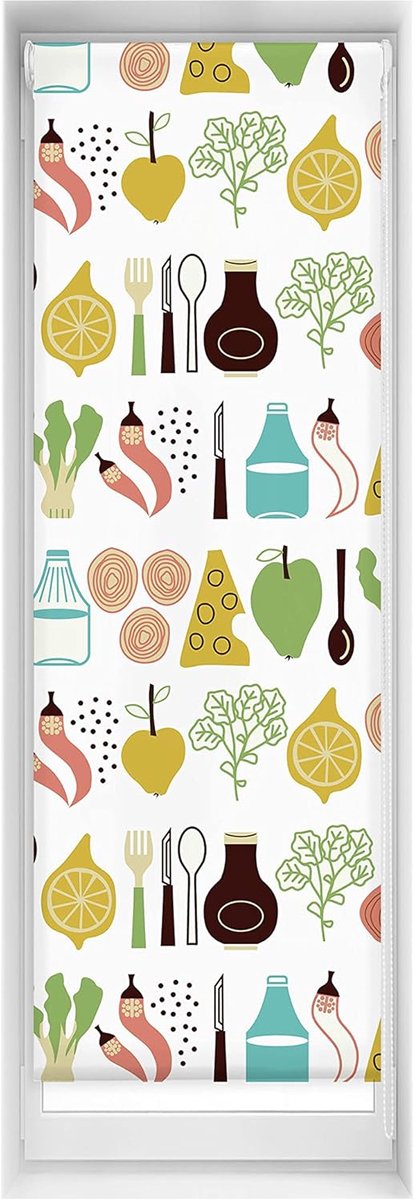 Rolgordijn - lichtdoorlatend - 50 x 150 cm - polyester - wit