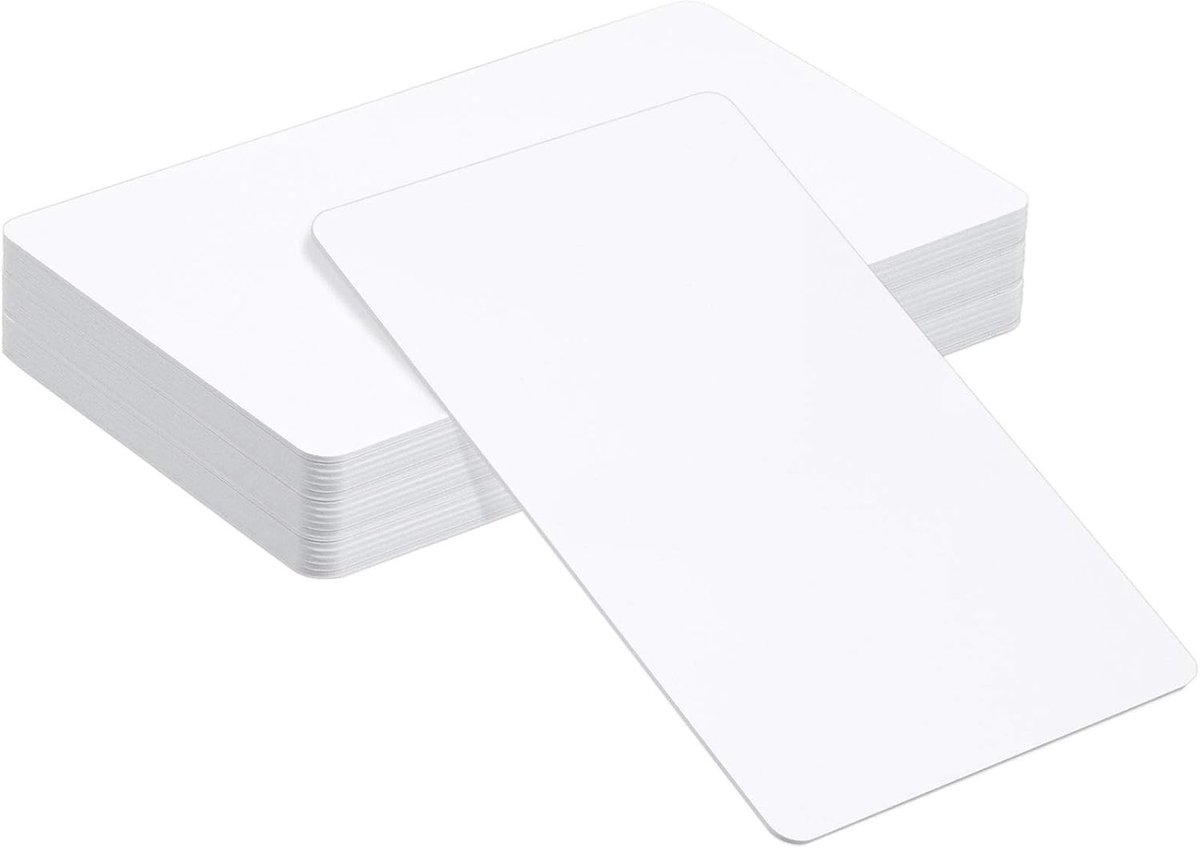 NFC Kaarten NTAG215, PVC Labels voor Tagmo en Compatibele Smartphones - 100 Stuks in Wit