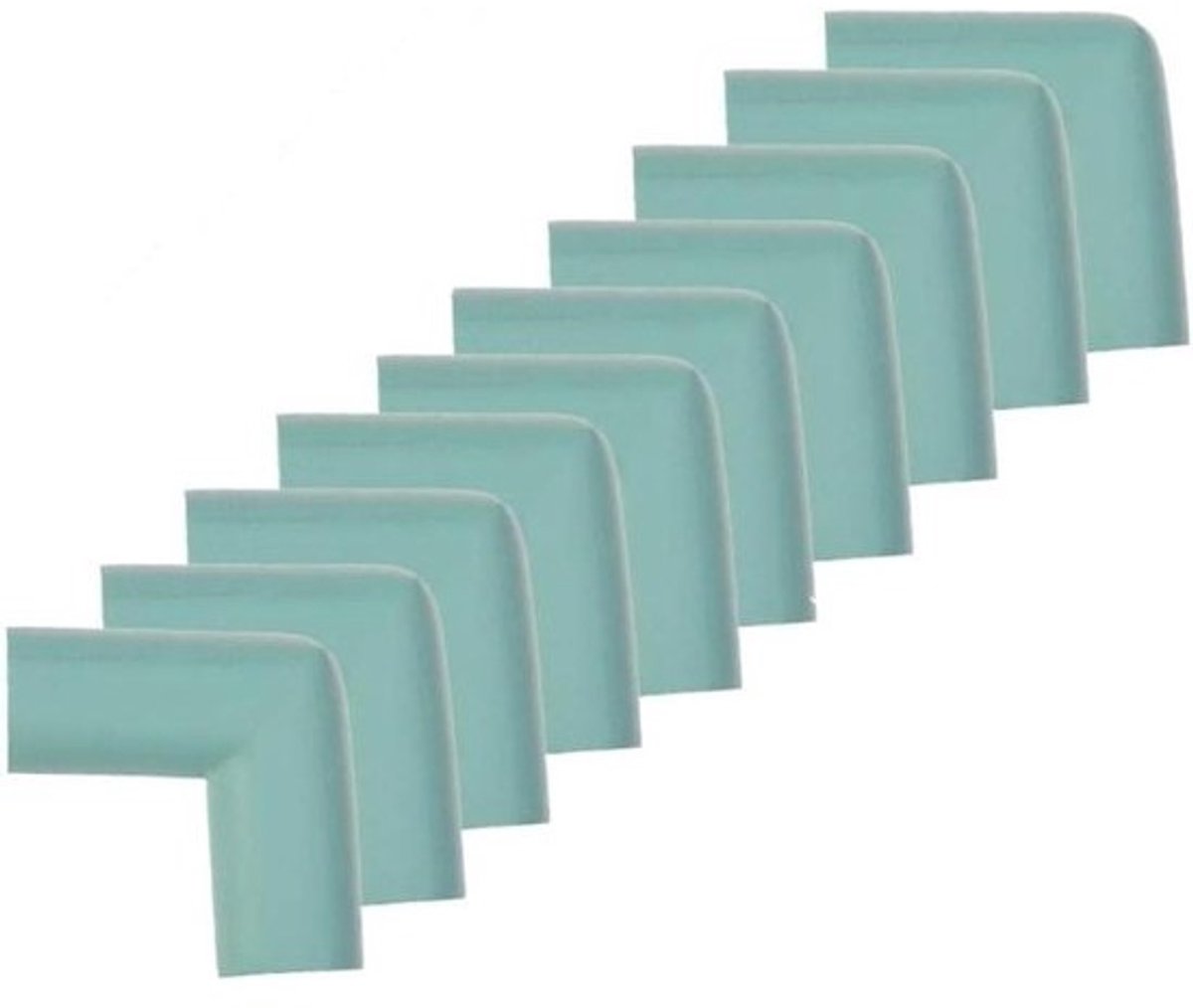 Hoekbeschermers - Tafelbeschermers Baby - Kinderen Beveiligen - Zachte PVC - 10 Stuks - Groen