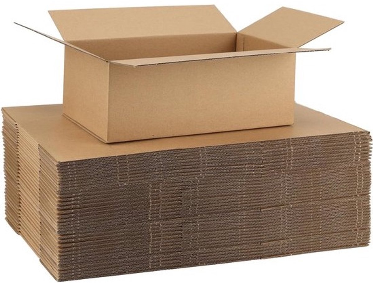Verzenddozen - Verpakkingdozen Postdozen - Kleine Zendingen Versturen - Snel te Monteren - 25 Stuks - Bruin