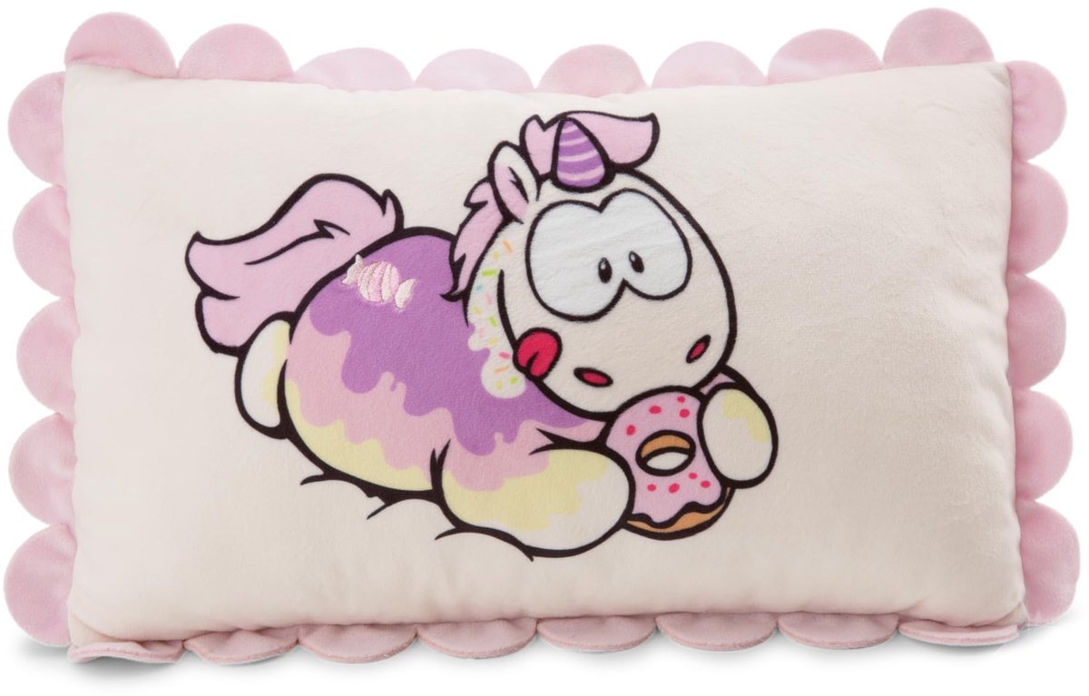 Zachte Unicorn Kussen - 43 x 25 cm