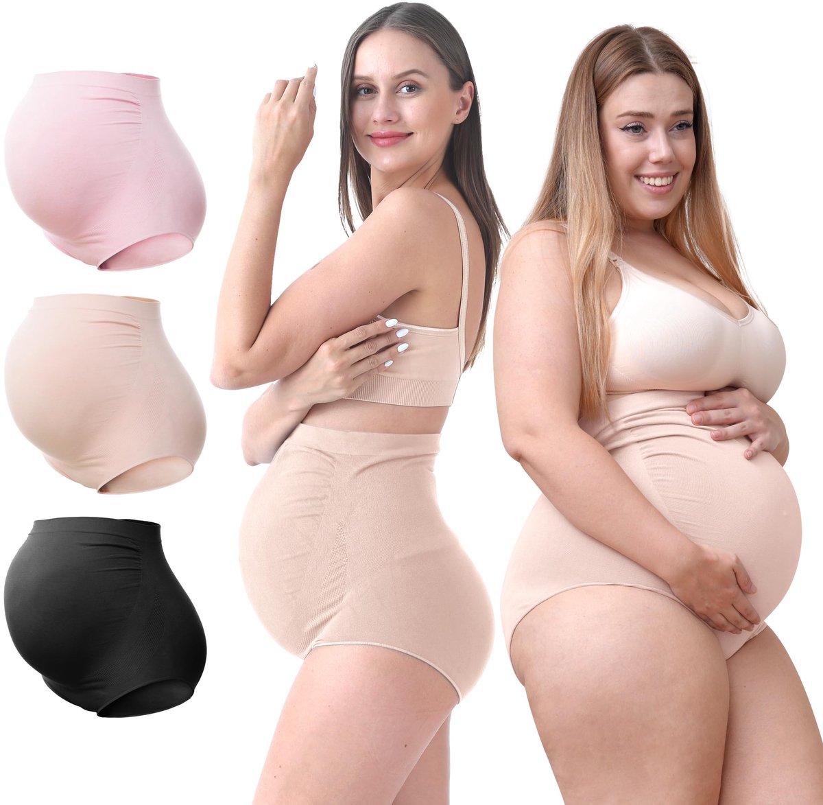 Maternity Ondergoed - Hoge taille, naadloos, 3 stuks
