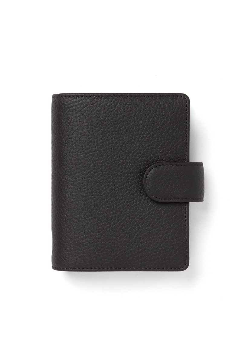 Pocket Organizer - Bruin leren omslag, 2026