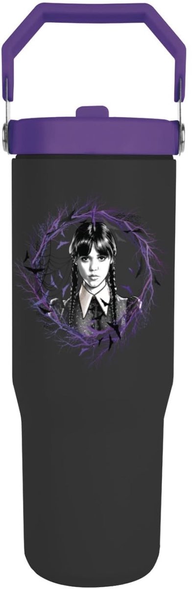 Herbruikbare Drinkfles - 900ml - Gothic Style met Veilig Deksel