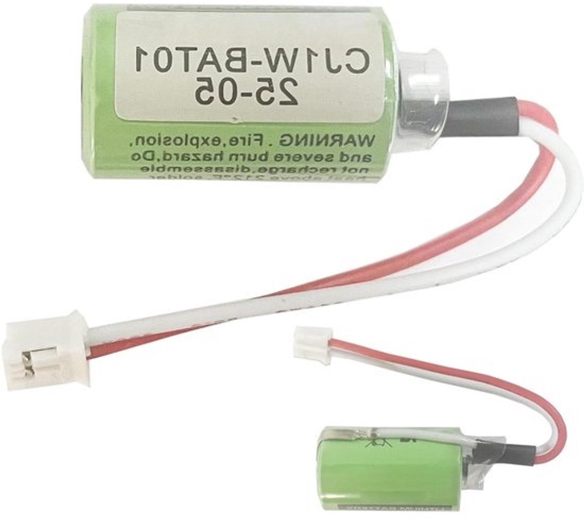 Reservebatterij - PLC Batterij - PLC Stroomvoorziening - Compatibel met CP1W-BAT01 - CR1/2AA - Wit