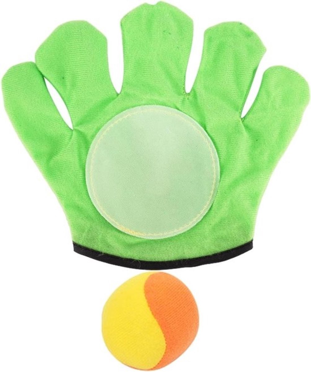 Kleverige Bal Handschoenen - Vangspel Set - Buiten Spelen - Huidvriendelijk Materiaal - 162 cm Diameter - Groen