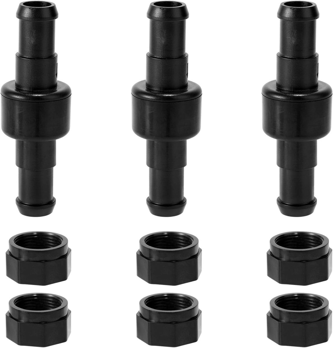 3 Pack Vervangende Slangwartel voor Zwembadreiniger, Compatibel met Polaris 180 280 380 480 PRO 3900 Sport D20 Modellen voor de Meeste Zwembadreinigerslangen (Zwart)
