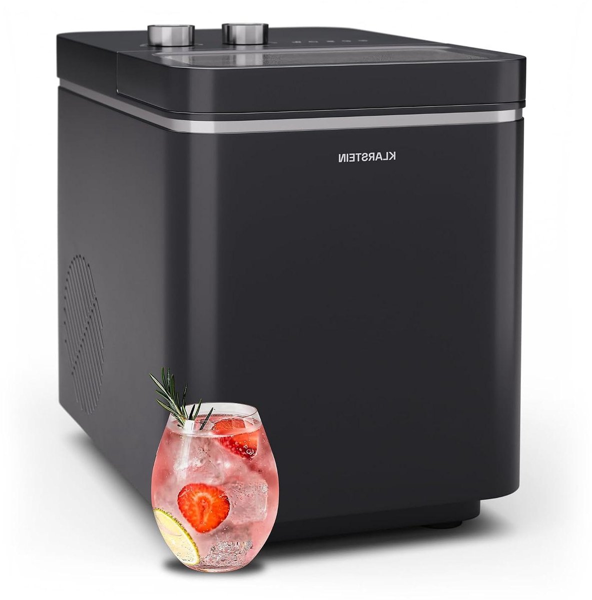 IJsblokjesmaker - IJsmachine Bar - Dranken Koelen - 12 kg per dag - 6 minuten - Zwart