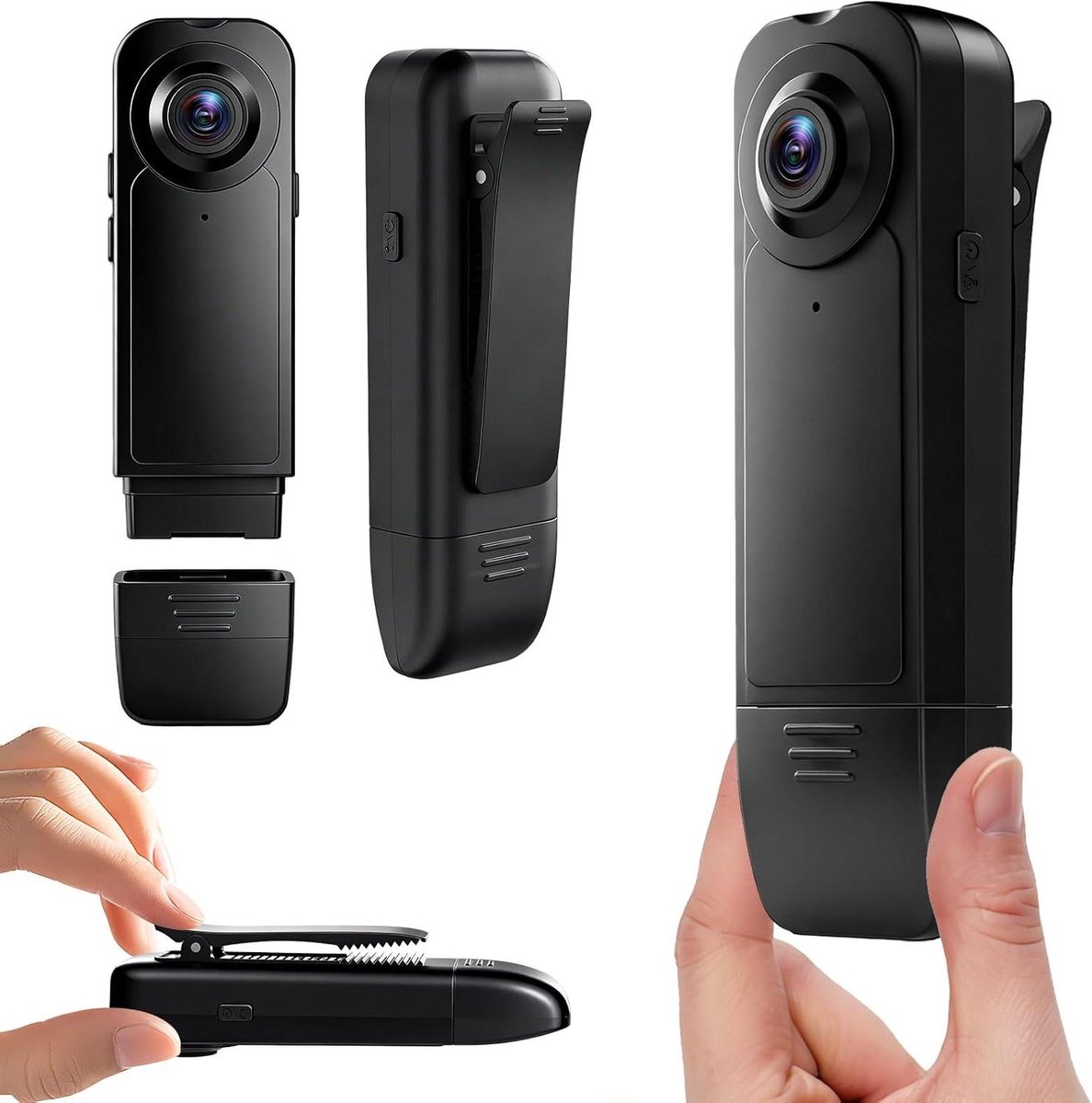 Mini Camera - Draagbare Camera - Opnemen van Beelden - Met Nachtzicht - 25 x 68 x 30 mm - Zwart
