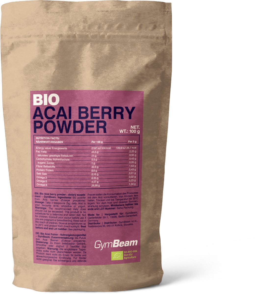 GymBeam BIO Açai poeder 100 g