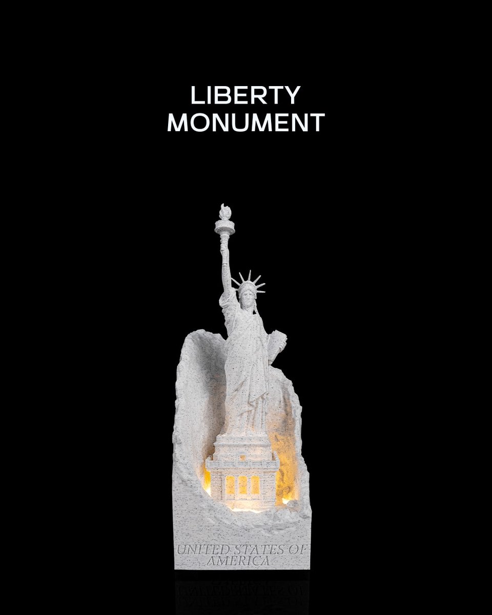 Liberty Monument - Architectuur decoratiemodel - Landmark interieurdecoratie - woonaccessoire, beeldje, display model, bureau decoratie
