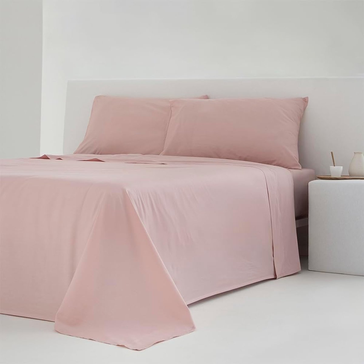 Beddengoedset 160 cm - percale katoen - draaddichtheid 200 - zacht en ademend - ShopVlot