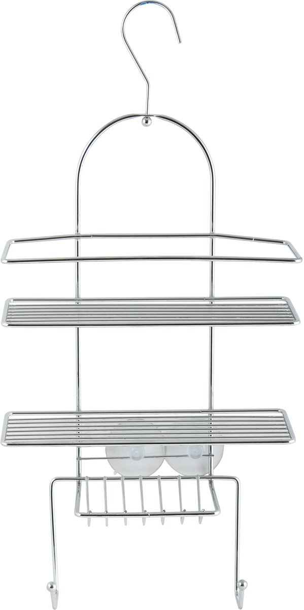 Hangend Doucheplanchet Chroom – Badkamer Planchet en Douche Opbergplank – Badkamer Organizer 25 x 53 x 11 cm