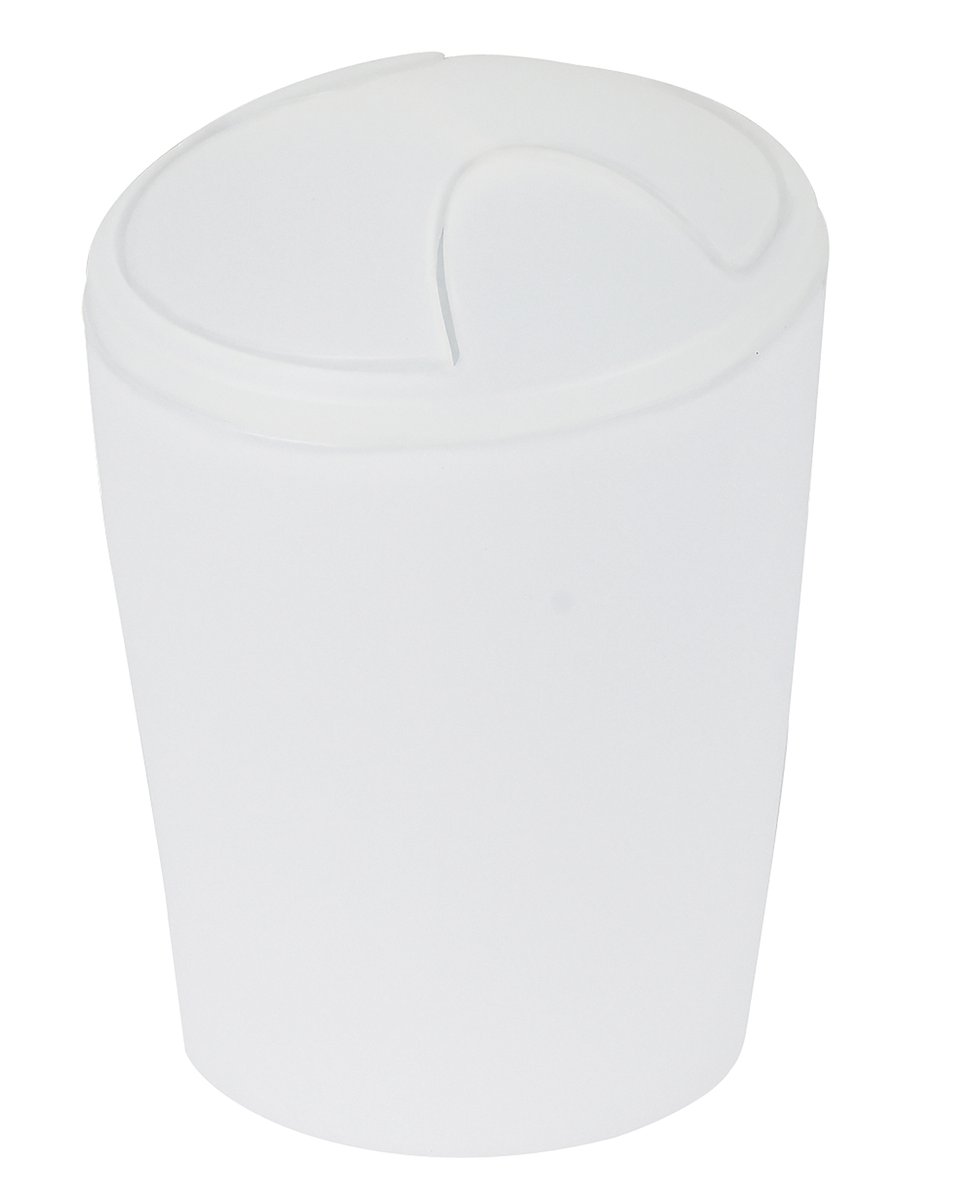 Spirella Afvalemmer Move – Kantelbare Prullenbak voor Badkamer, Toilet en Keuken – Modern Design