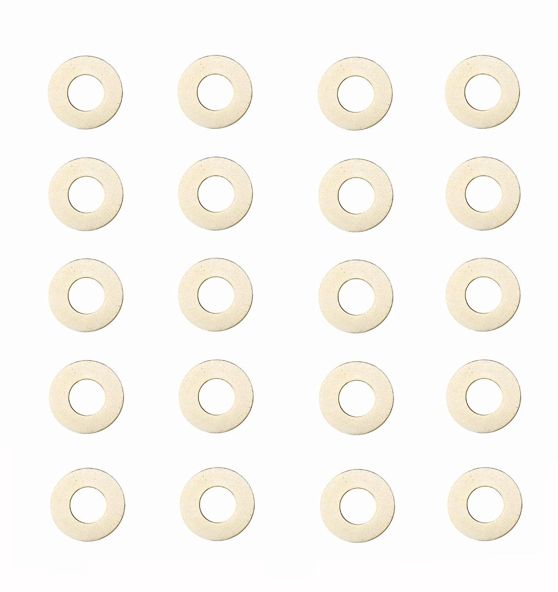 20 stuks EDC zakmes messing sluitring pakking voor mini Adamas 273, draaipeld ringen meson Shim pakking vervanging ringlager, 0,6x14x6,2 mm