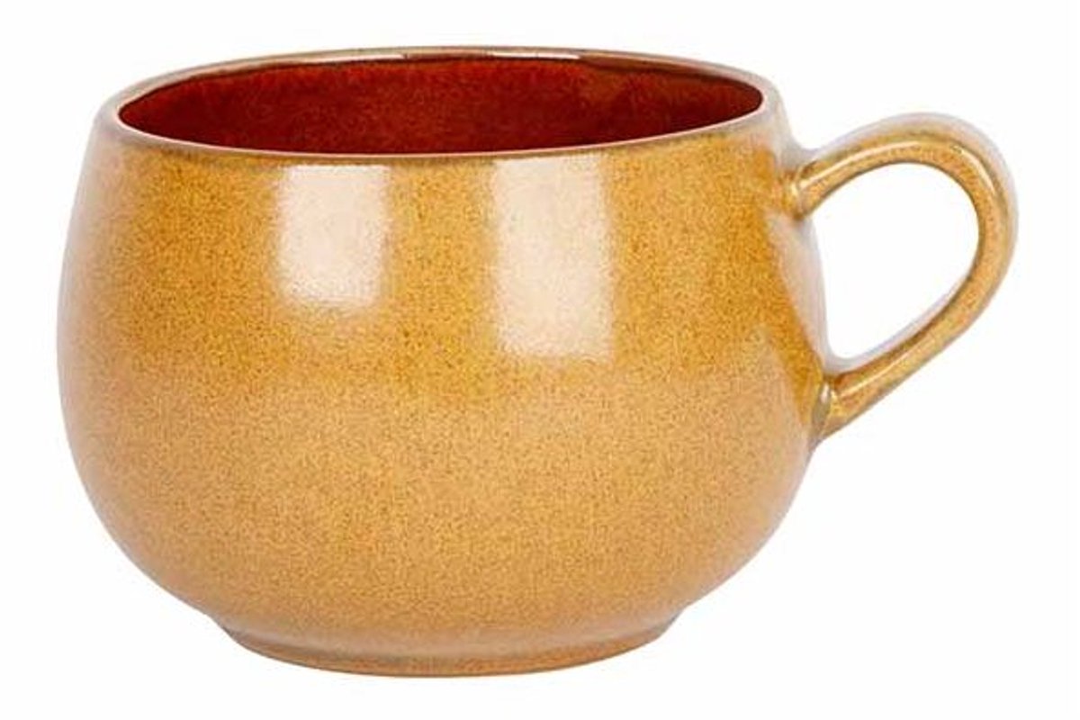 Elements Mustard Koffietas 32cl D8,4xh6,8cm Met Oor