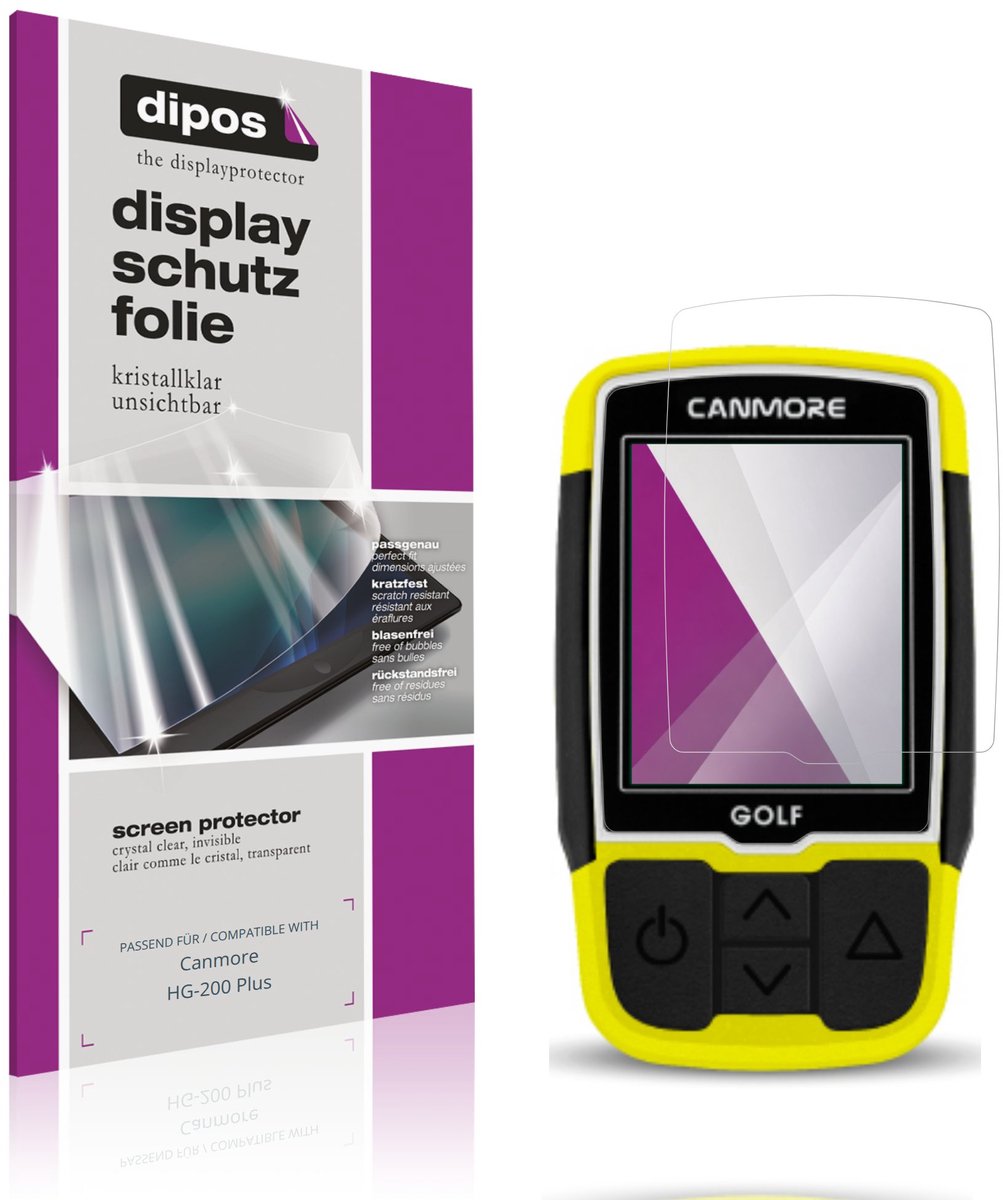 dipos – 2x Beschermfolie geschikt voor Canmore HG-200 Plus | Krasbestendige & heldere Screenprotector Ultra-Thin