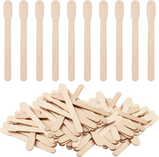 Spatels, voor ontharing en waxing, premium kwaliteit van berkenhout, ideaal voor nauwkeurig gebruik — afbeelding 5