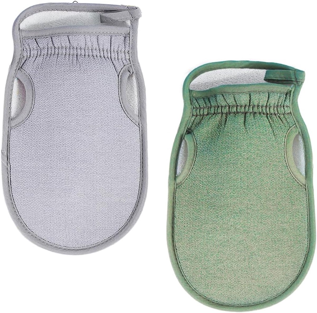 2 stuks peeling-handschoenen van natuurlijke vezels, body scrub spons verwijdert dode huid, scrub-douchespons voor hamam, spa, wellness