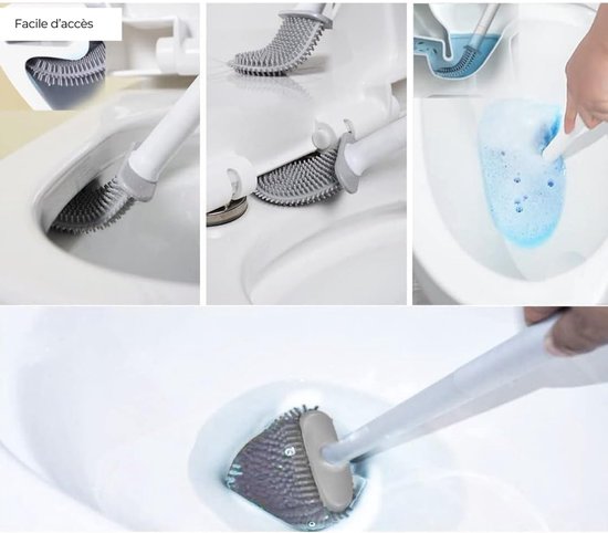 Siliconen platte borstel voor reiniging - hygiënisch, veelzijdig inzetbaar — afbeelding 2