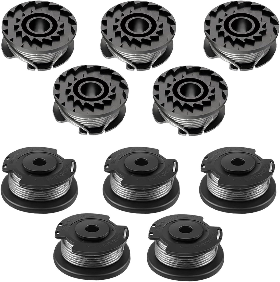 Spoelen, voor Bosch grastrimmers Bosch ART 23 SL/ART 26 SL, nylon vervangspoel (F016800569+F016800385), nylon vervangspoeldraad (Ø 1,65 mm, 4,9 m/16 FT)