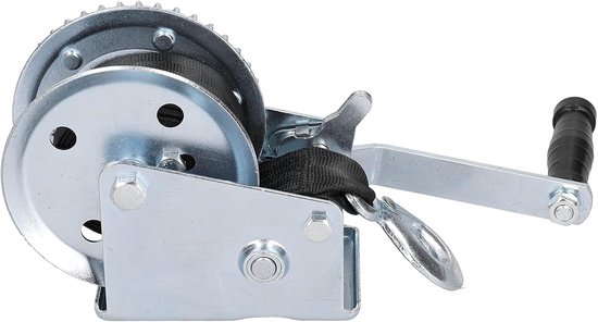 Handlier 1200 lbs, zware handlier met 8 m polyester lier voor aanhangwagens, vrachtwagens, pickups, caravans, werkplaatsen, garages — afbeelding 5