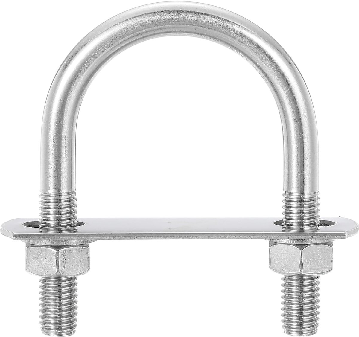 U-bouten, 4 sets binnenbreedte 42 mm lengte 73 mm M10 U-bouten van roestvrij staal 304 met moeren en platen, voor aanhanger boten