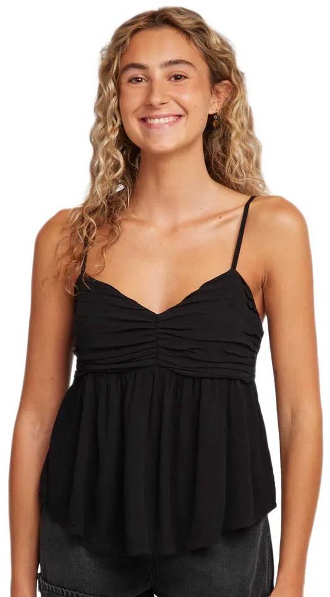 O´neill Reeta Woven Mouwloos T-shirt Zwart M Vrouw