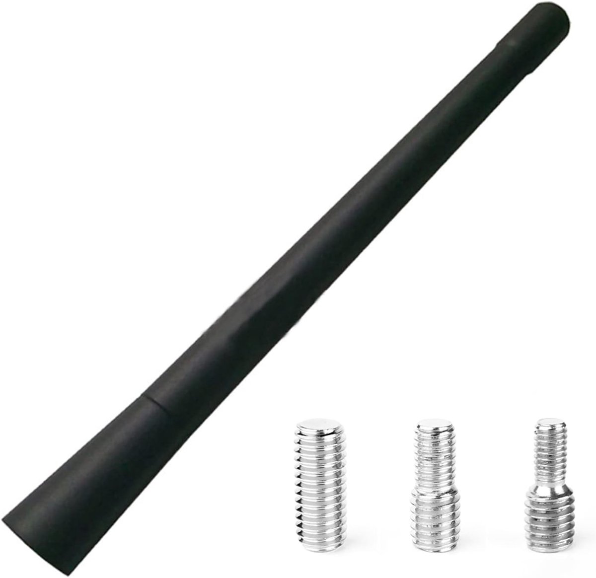 autoantenne AM/FM DAB 18 cm kort universele auto radio antenne staafantenne vervangende antenne voor alle auto's dakantenne mast kit met sterke ontvangstfunctie schroeven M4 M5 M6