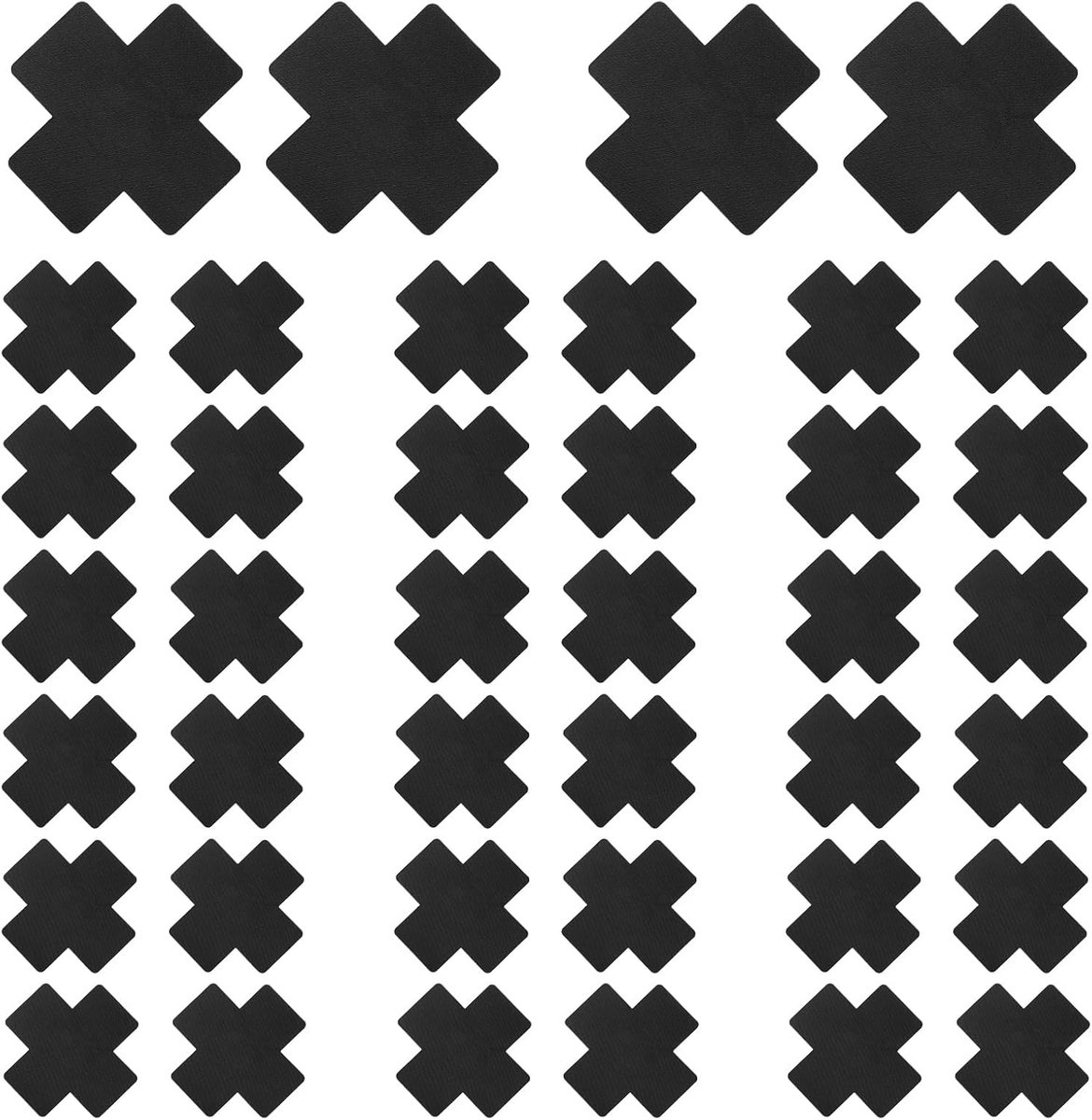 40 stuks zwarte tepelafdekkingen, wegwerp-zwarte pasties voor vrouwen, ademende vliesstof, onzichtbare zelfklevende tepelafdekkingsstickers