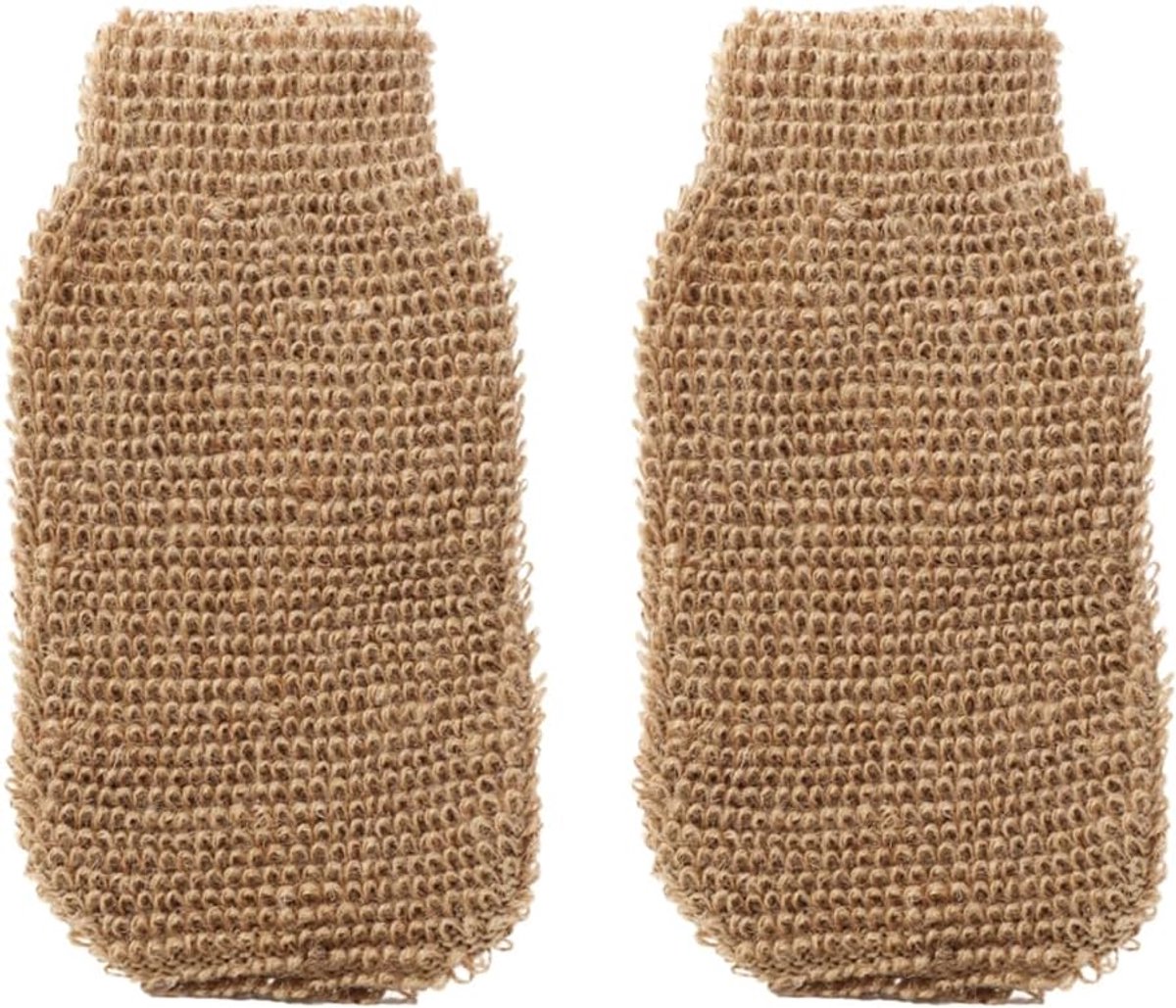 Peelinghandschoenen en -handschoenen, 2-delige peeling-handschoenen, linnen handschoenen, lichaamspeeling-handschoenen voor de douche