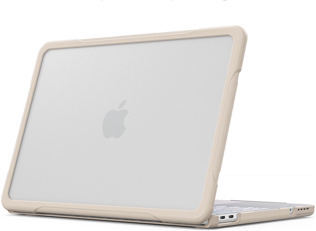 Mobigear Laptophoes geschikt voor Apple MacBook Neo 13 Inch (2026) Hoes Hardshell Laptopcover MacBook Case | Mobigear Shockproof Pro - Bruin - Model A3404