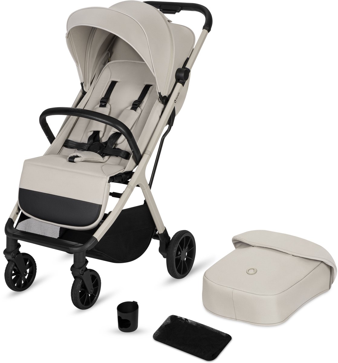 Lionelo Cloe Plus Buggy – Automatisch Inklapbaar – Kinderwagen tot 22 kg – Compact & Lichtgewicht – Verstelbare Rugleuning – Grote Geveerde PU-Wielen – UPF50+ XXL Zonnekap – Voetenzak & Bekerhouder thumbnail 2