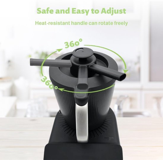 compatibel met TM7, hittebestendige accessoires voor stoomafleiding met meubelbescherming, draaibaar opzetstuk voor hangkasten, vaatwasmachinebestendig, TM7-accessoire van Compatibel — afbeelding 4