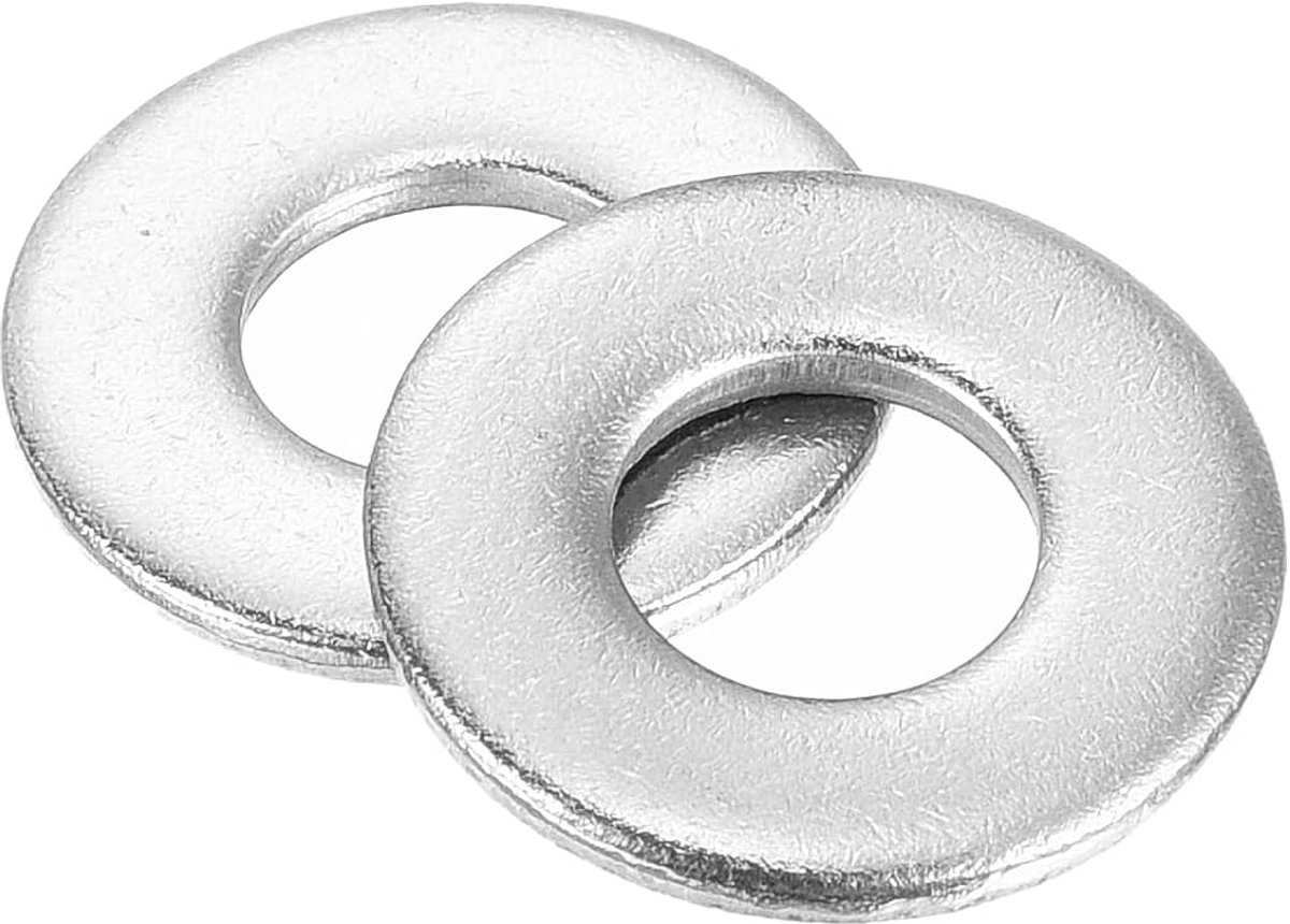 Platte schijven 304 roestvrij staal 0,65 inch binnendiameter x 1,5 cm buitendiameter x 1,5 cm dikte voor schroeven moeren fabrieken keukens en buitenbouw zilver