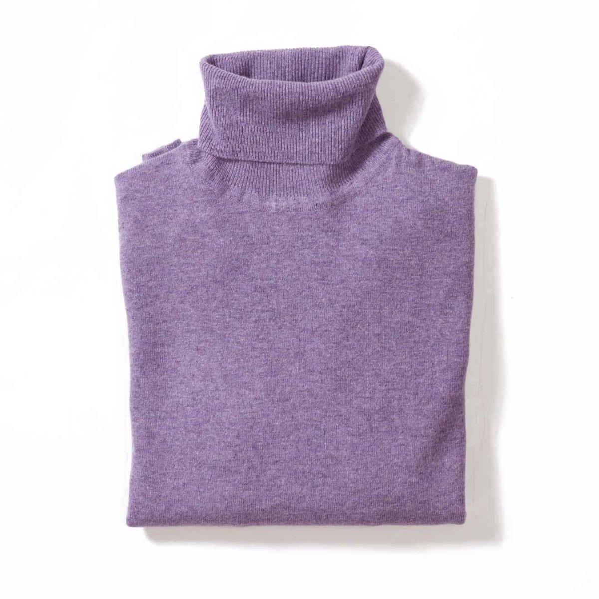 Osborne Knitwear Trui met rolkraag - Geelong wol - Galaxy - XL